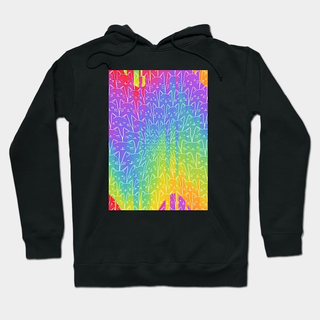 Trippy cats #3 Hoodie by BastetLand